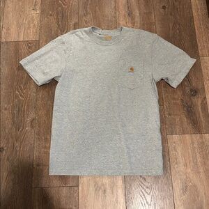 Carhartt Heather Gray Tee with Pocket